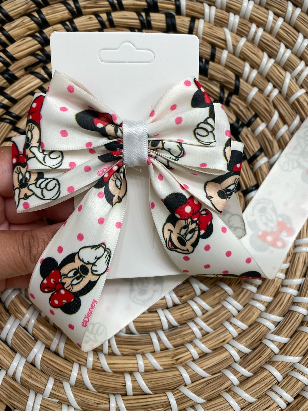 Minnie Mouse Hair Bow Clip - Picture 3 of 4